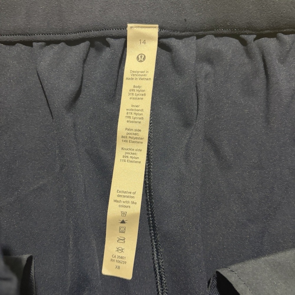 Lululemon Keep Moving Pants Women's 14 Navy Blue W5DCFS - Picture 3 of 7